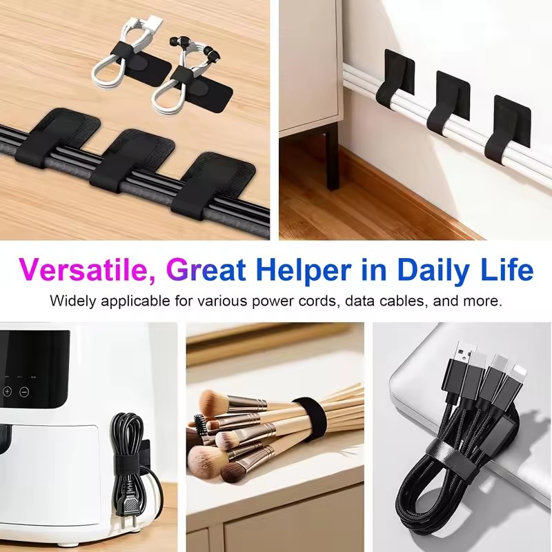 デスク下用粘着式ケーブルタイ、ワイヤーホルダー、コードオーガ - Office Tech Gadgets のレビューと価格