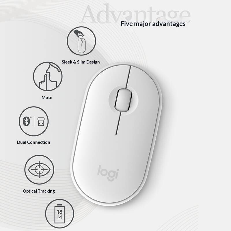 ロジクール M350 PEBBLE トラベルワイヤレスマウス - Office Xp のレビューと価格